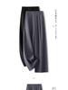 Women's Grey Wide-Leg High-Waisted Slimming Suit Pants for Spring/Autumn 2025