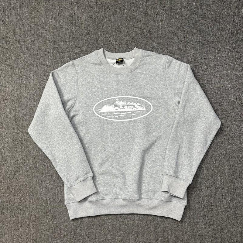 Corteiz Devil Island Print Streetwear Sweatshirt Loose Fit Crewneck Teens