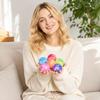 4cm Glitter Filled Stress Relief Squeeze Balls Soft Flexible Material Sensory Toy for Hand Exercise and Relaxation Random Color Selection