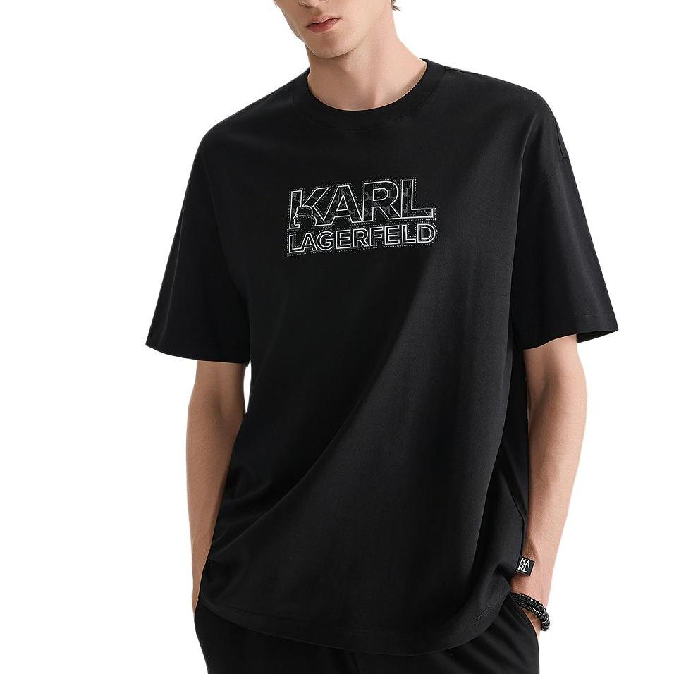 Karl Lagerfeld T Shirt Men's Black M22O1702-