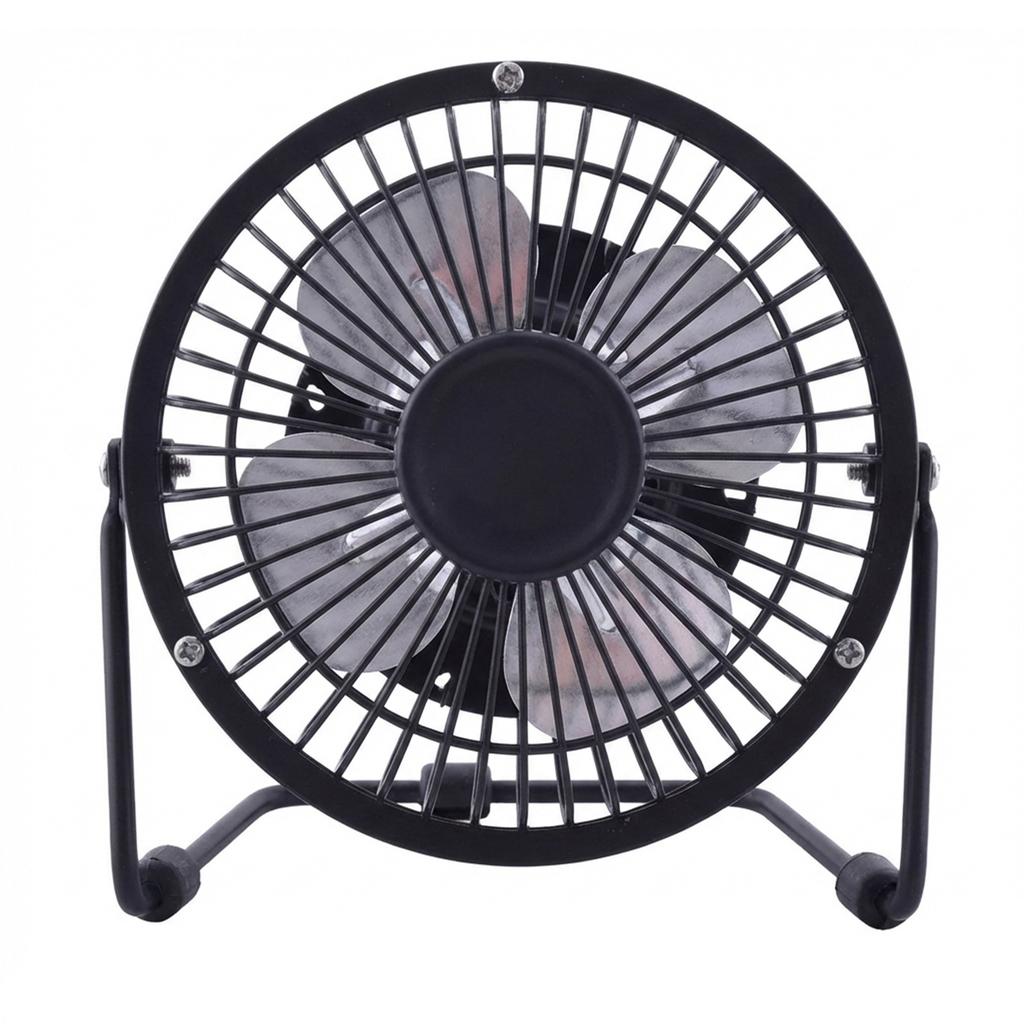4 Inch Mini Metal Fan USB Powered Desk Fan for Office Summer Cooling