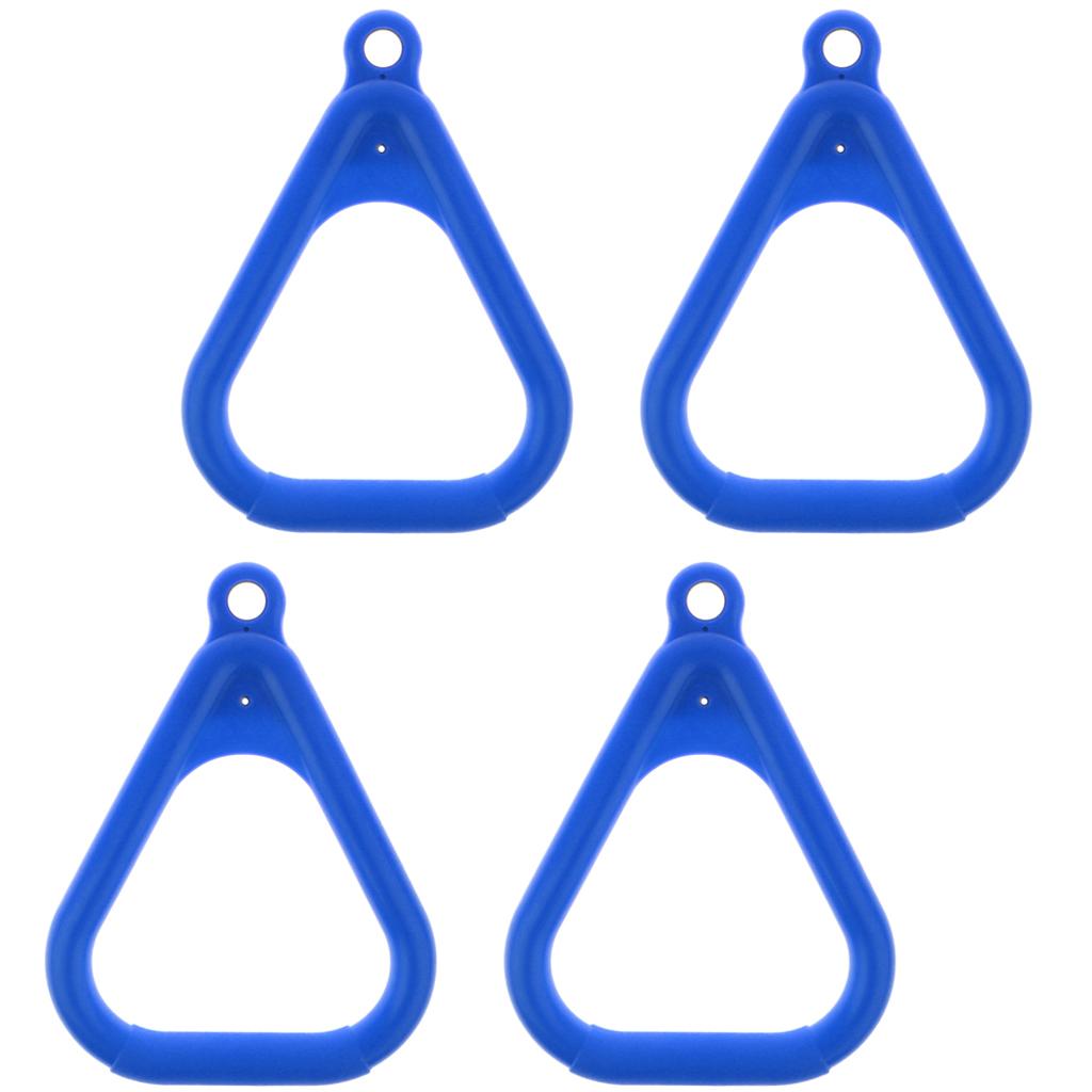 4Pcs/set Kids Outdoor Indoor Swing Ring Playground -Blue