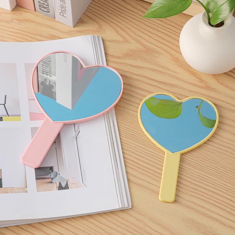 Heart-Shaped Portable Hand Mirror