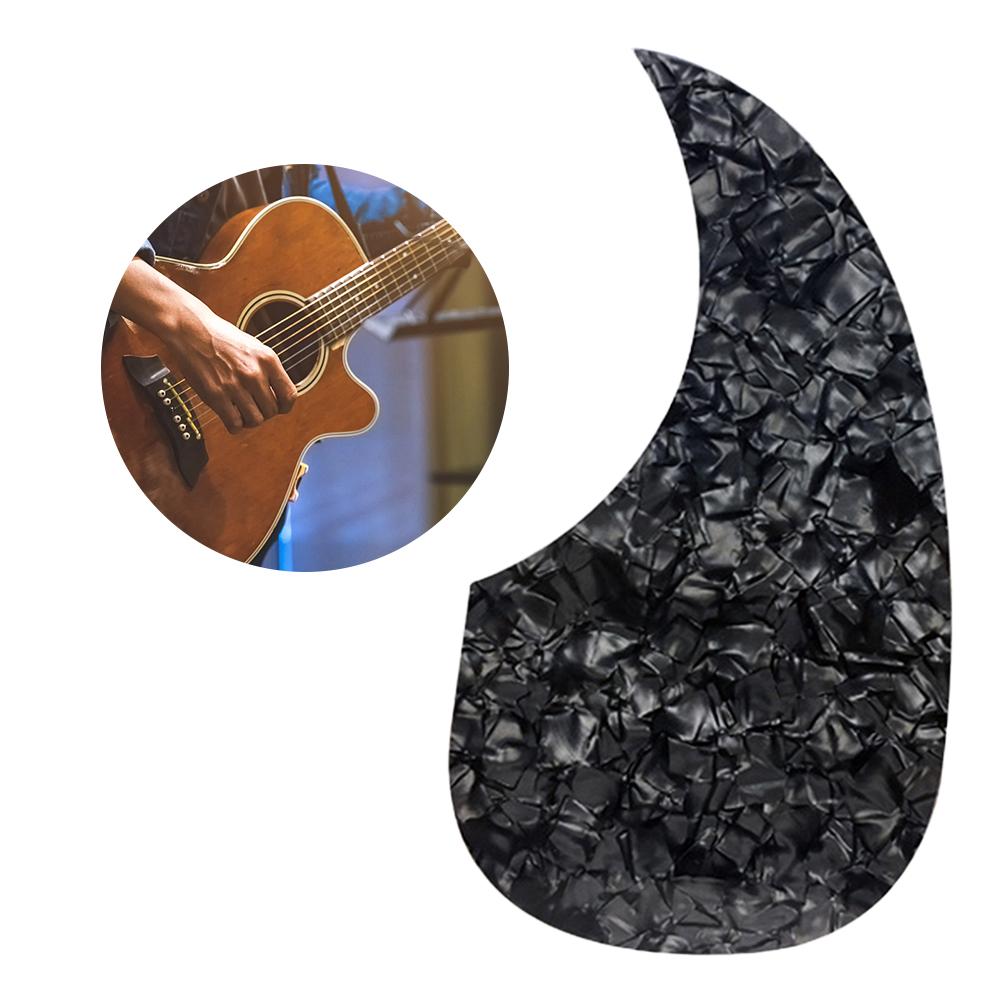 Acoustic Guitar Pickguard Self Adhesive Acoustic Guitar Guard Plate Teardrop Shape Anti-Scratch for 40/41 Inch Guitar