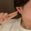 Korean Style S925 Silver CD Letter Stud Earrings - Elegant, Unique Design for Women