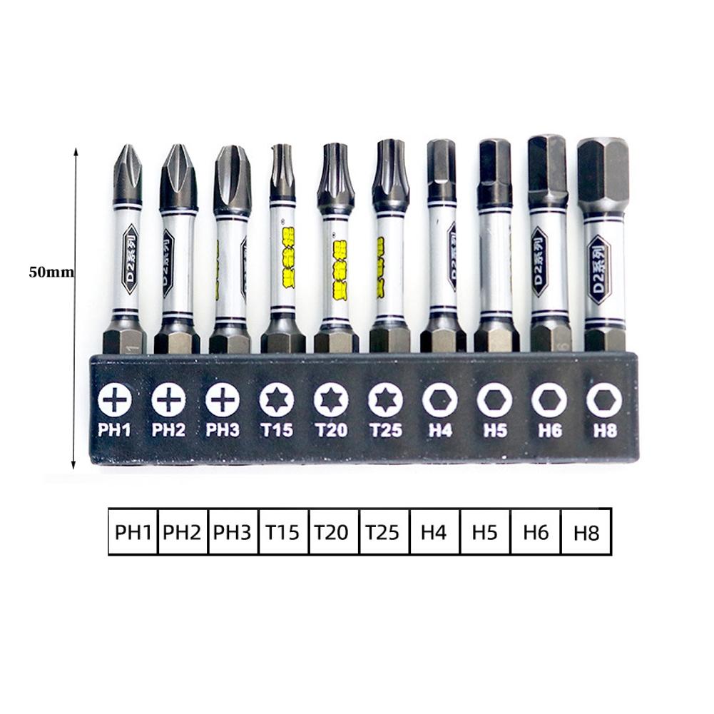 14 Piece Magnetic Screwdriver Bit Set for Carpentry and Glass Curtains