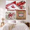 Liverpool Custom Your Name Wall Decor Tapestry Art For Pet Memorial Birthdaywedding Party Backdrop Family Gift