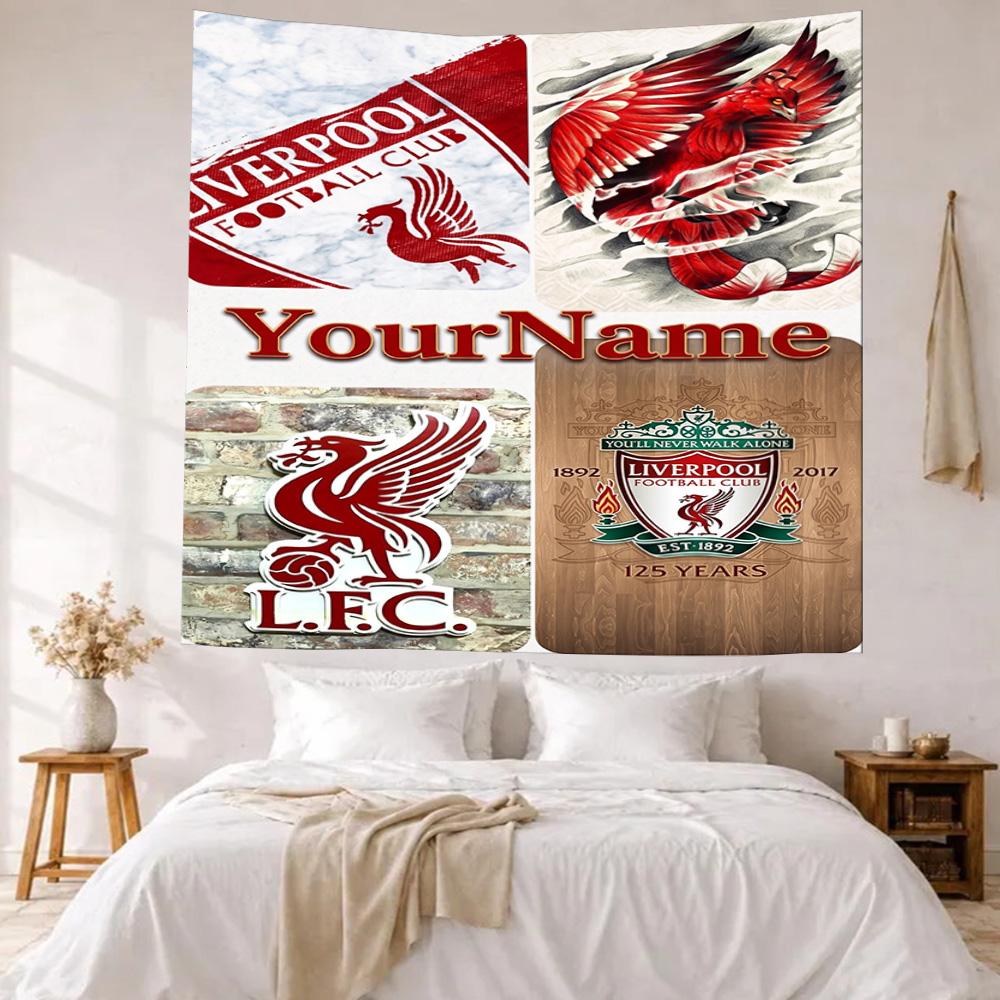 Liverpool Custom Your Name Wall Decor Tapestry Art For Pet Memorial Birthdaywedding Party Backdrop Family Gift