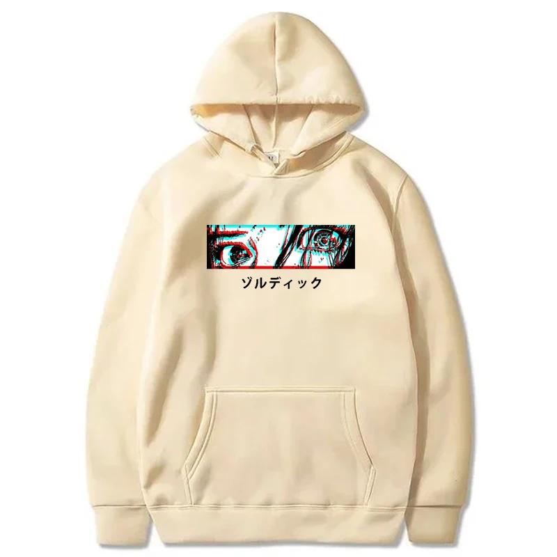 Sad Anime Girl Eyes Hoodie Autumn Winter Women Casual Harajuku Fashion Streetwear O-Neck Long Sleeve Sweatshirts Fleece Pullover