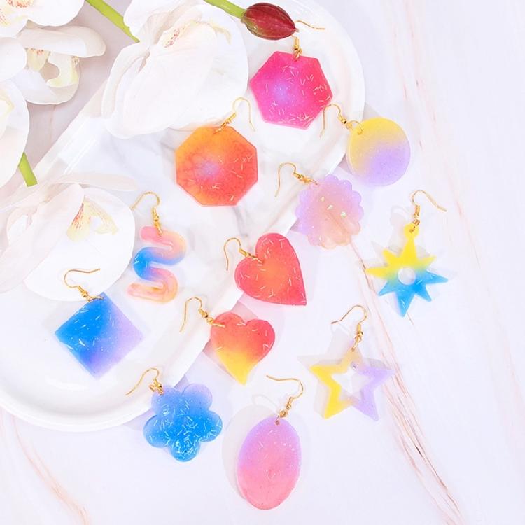 Eye Catching Mold for Unique Earrings and Keychains Handmade Jewelry Accessory