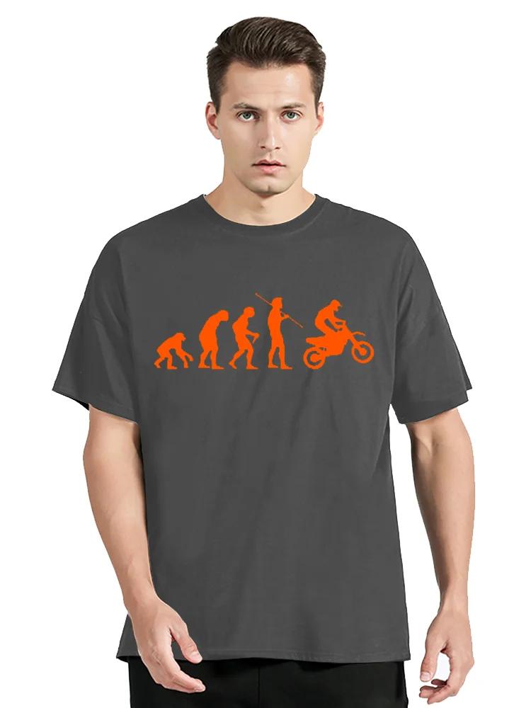 Summer Fashion T-shirt Evolution Motocross Enduro Moto Cross Motorrad Biker Cotton Tshirt Clothing Oversized Tops Tees