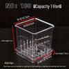 Square Transparent Plastic Flower Pot for Phalaenopsis Orchids, Breathable, Ideal for Living Room or Indoor Window Sill