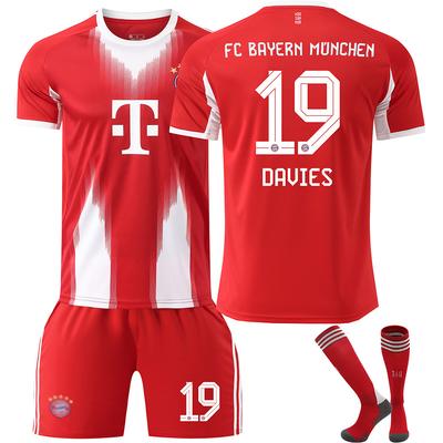 Maglia da Calcio FC Bayern Monaco Home 25-26 per Bambini e Adulti DAVIES #19