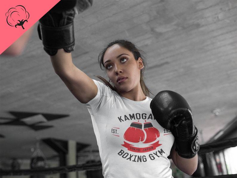 Unisex Hajime No Ippo Kamogawa Boxing Gym cotton T Shirt Ippo Makunouchi Unisexga Anime Clothing Japan Boxing Gloves S