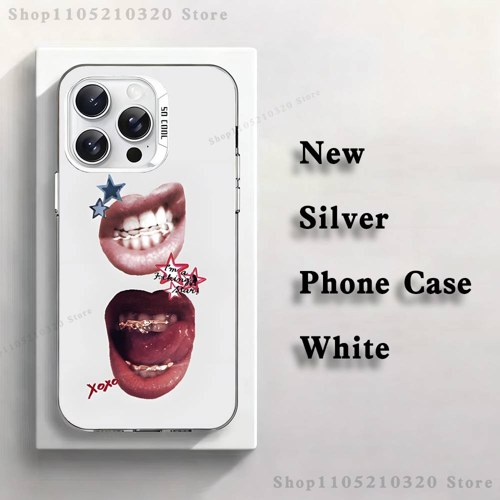 Pop Singer R-Rihanna Phone Case For iPhone 17,16,15,14,13,12,11,Mini,Pro,E,MAX White Matte Silicone Whtie Cover