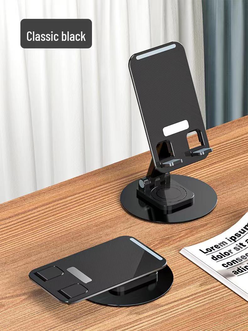 360° Rotating Metal Phone & Tablet Stand – Adjustable, Foldable, Customizable Logo Gift