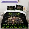 3pcs Dragon Bedding Set Duvet Cover Closure Includes 1 Duvet Cover & 2 Pillowcases, Soft and Comfortable for All Seasons.