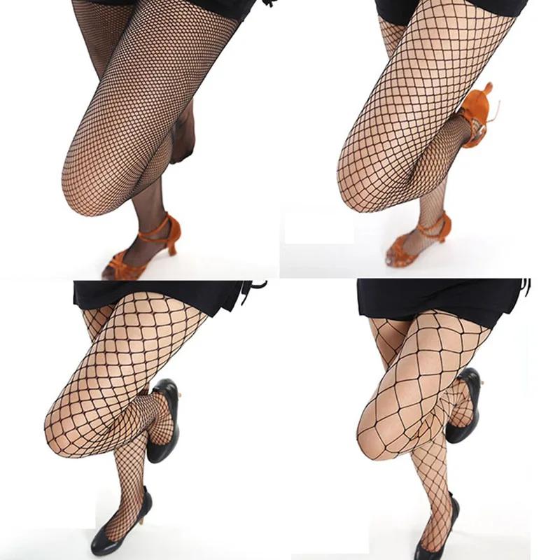 Hollow Out Sexy Pantyhose Black Women Fashion Tights Fishnet  Stockings Club Party Hosiery Female Lingerie Girls Thigh Mesh Sock