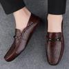Men Casual Summer Shoes Hollow Out Men's Driving Shoes High Quality Male Business Shoes 2024 Genuine Leather Loafers