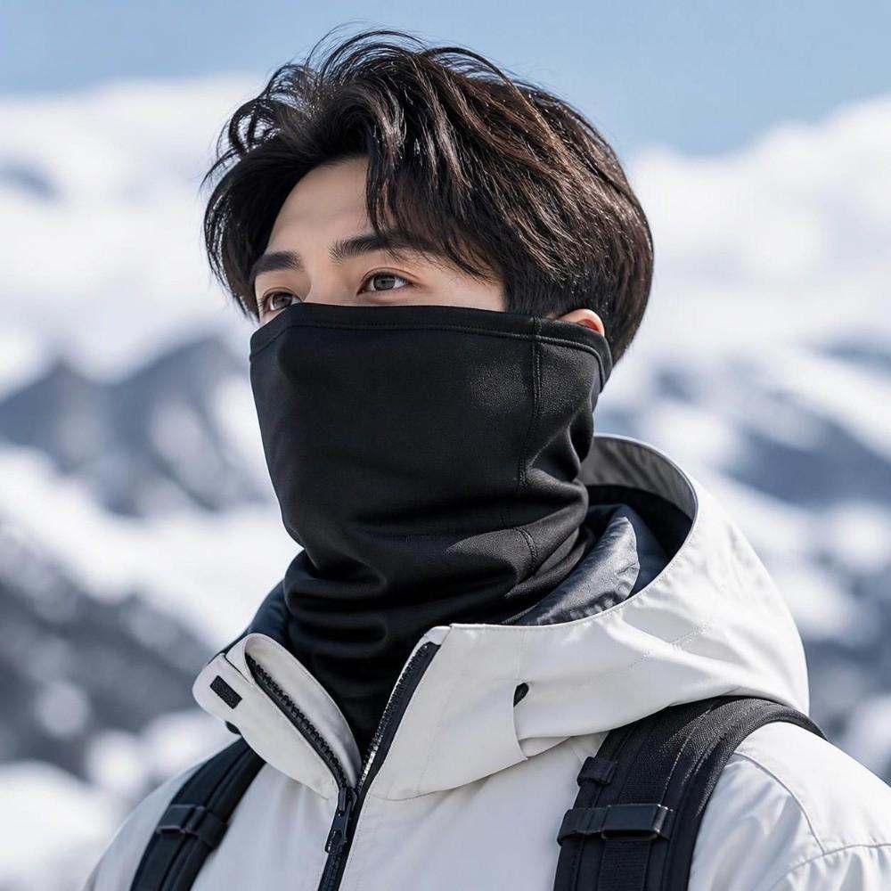 Soft Men Cycling Neck Warmer Thicked Thermal Scarf New Wind Protector Daily Commutes