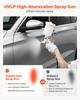 HVLP Air Spray Gun, Gravity Feed Paint Sprayer Gun with 3 Nozzles (1.3/1.4/1.7mm), 600ml Capacity Auto Paint Sprayer with Air Regulator for Automotive