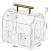 Reptile Terrarium Acrylic Portable Portable Small Reptile Breeding Box Spider Tortoise Snail Terrarium Reptiles Pet House Cage