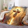 6 Size Merciful Jesus Christian God Flannel Art Blanket Throw Sofa Bed Cover Four Season Soft Fluffy Quilt Blanket Flannel Throw