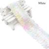 4.8cm/1M Wide Hand Decorated Stretch Dance Costume Accessories DIY Sequin Lace Ribbon  Jewelry