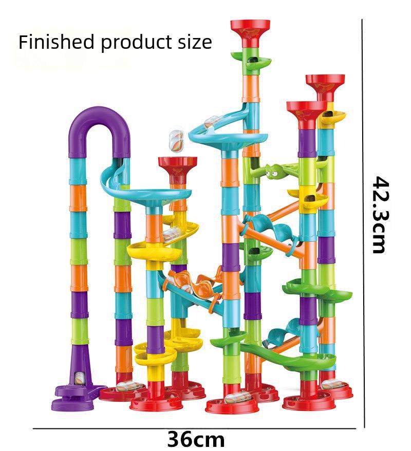 Early Childhood Maze Ball Track & Building Blocks Toy Set