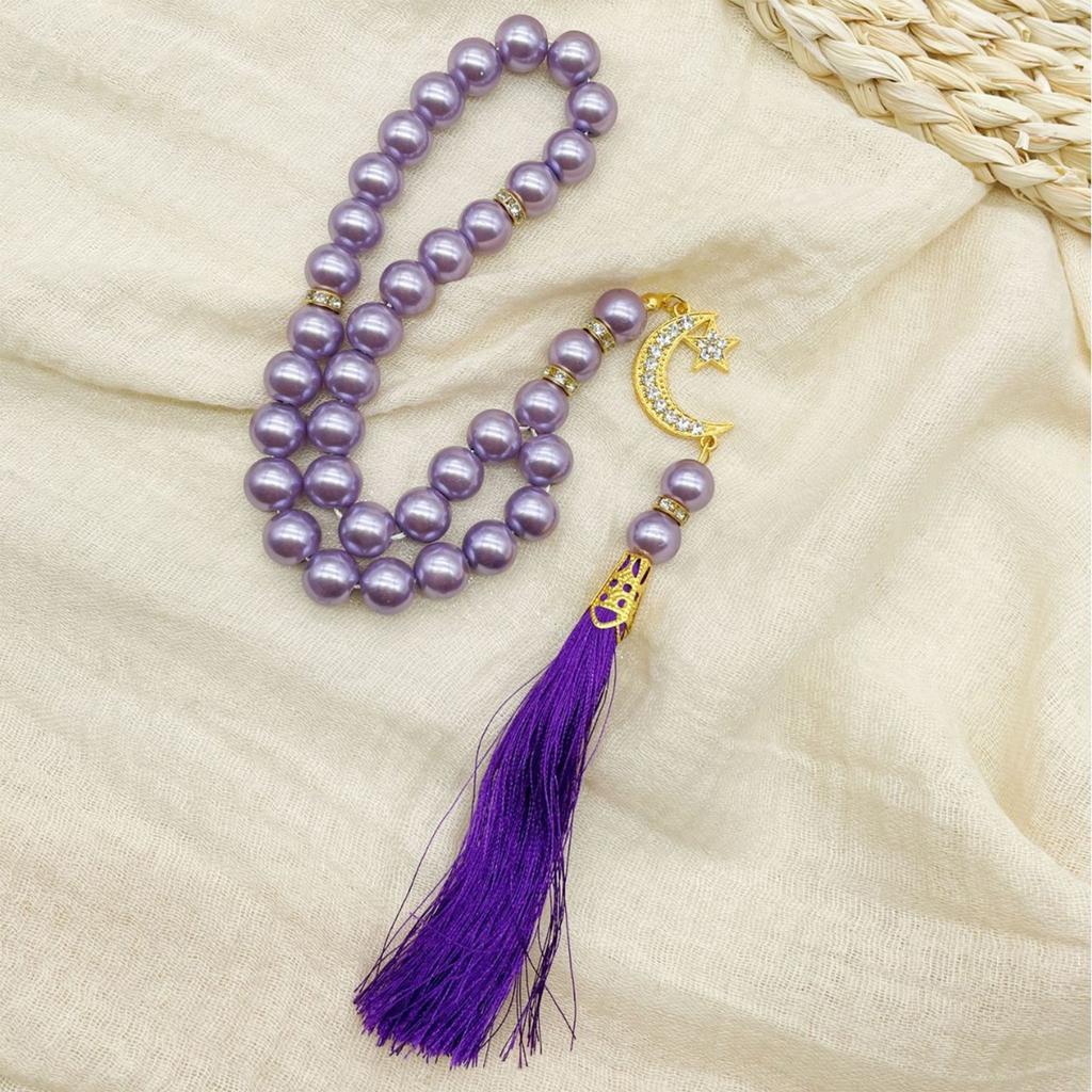 33 Perlen Glas Rosenkranz für den täglichen Gebrauch und zur Besinnung Islamisches Gebetsperlen Armband Handgefertigt Kulturelles Geschenk für Muslime