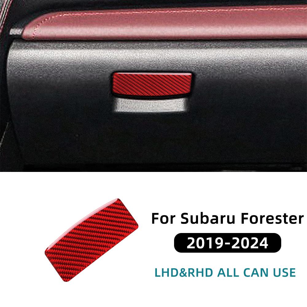 Real Soft Carbon Fiber Sticker For Subaru Forester 2019 2020 2025 2025 2025 2025 LHD RHD Car Passenger Co-Pilot Box Switch Trim