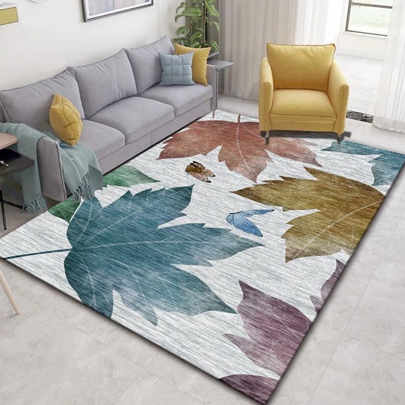 Nordic Modern Living Room Rugs Minimalist Sofa Coffee Table Mat Light Luxury Bedroom Carpet European Large Area Home Decoration