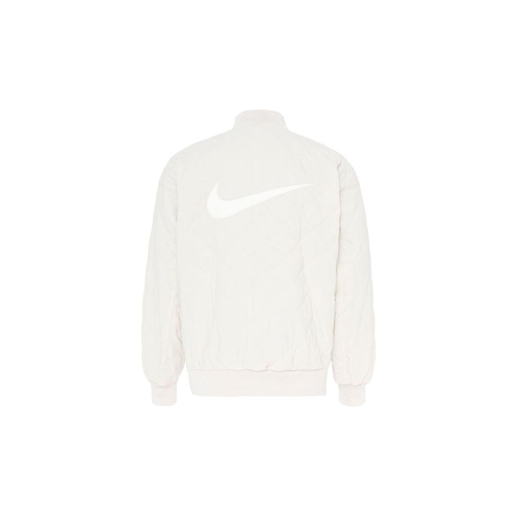 Nike Sportswear Solid Reversible Design Stand Collar Zip Jacket Women Jackets Sail-White DV7877-104