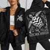 Save Our Turtles Ocean Creative Print Zipper Hoody Woman Fashion Fleece Clothings Casual Oversized Tops Hoodie