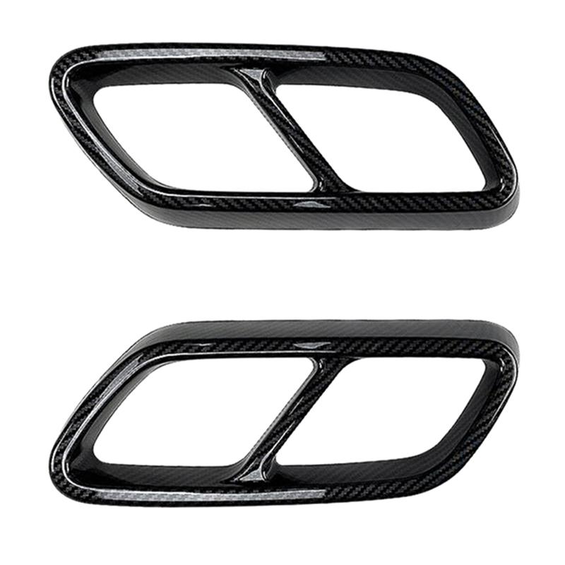Auspuffrohrabdeckung für Mercedes Benz C-Klasse W206 C200 C260 C300 2022+ Kohlefaser