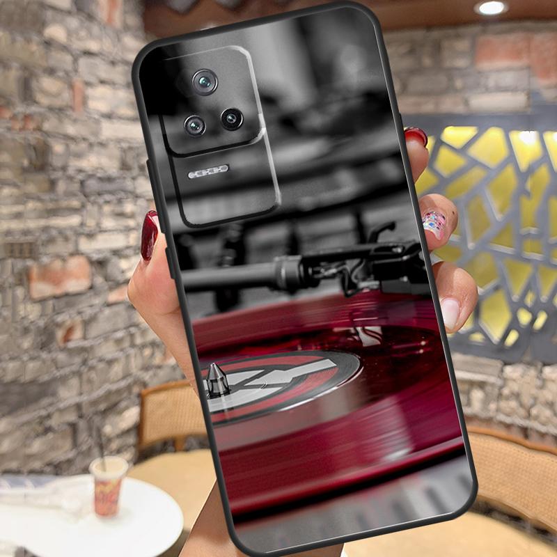 Vinyl DJ Record Art Case For Xiaomi 13 14 15 Ultra 11T 12T 13T 14T Pro POCO X7 Pro X3 X5 X6 M6 F5 F6 Pro Cover