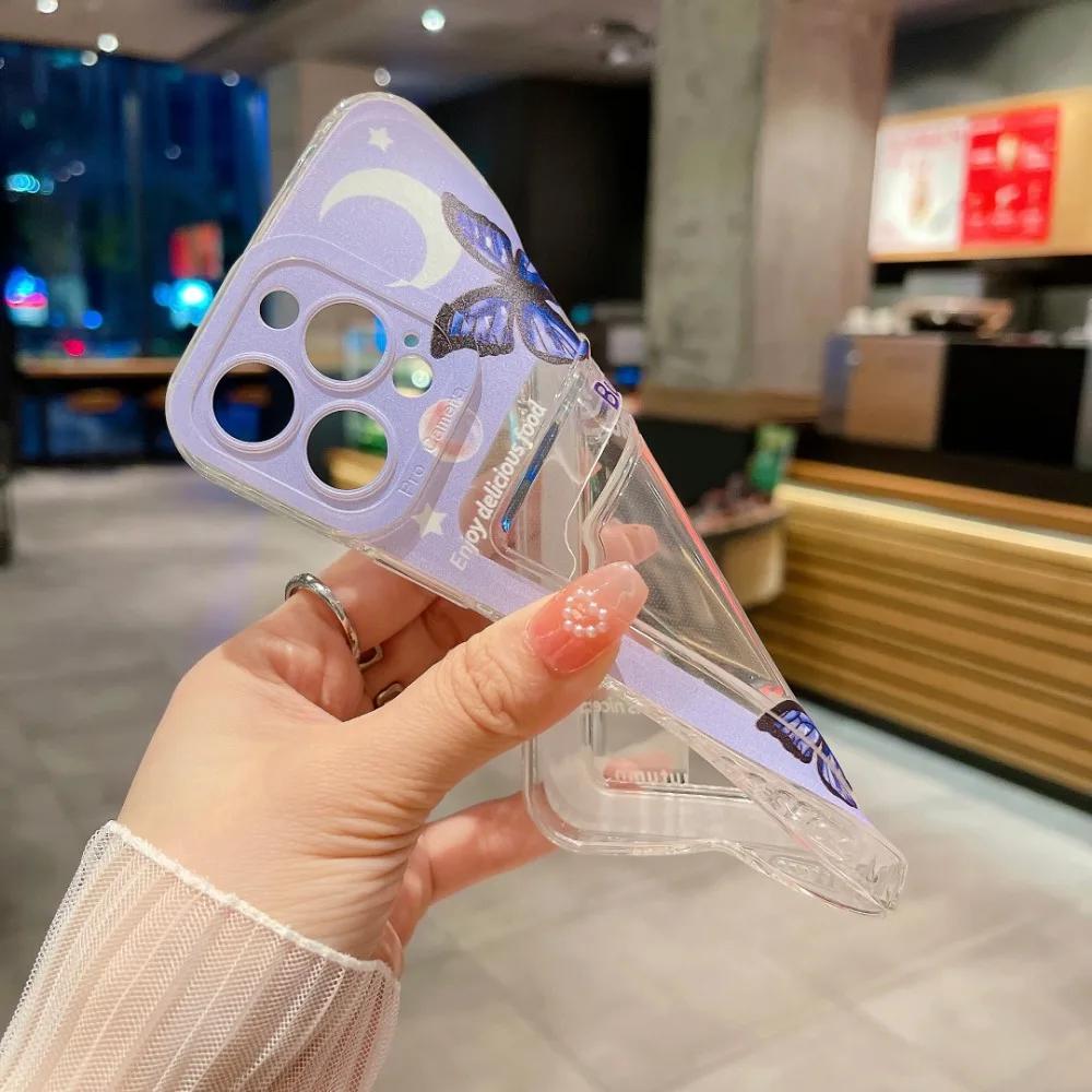 Astronaut Flower Case For Samsung Galaxy S23 S22 Ultra S21 Plus S20 FE A54 A53 A52 A14 A34 A13 A51 A71 A32 A12 Card Holder Cover