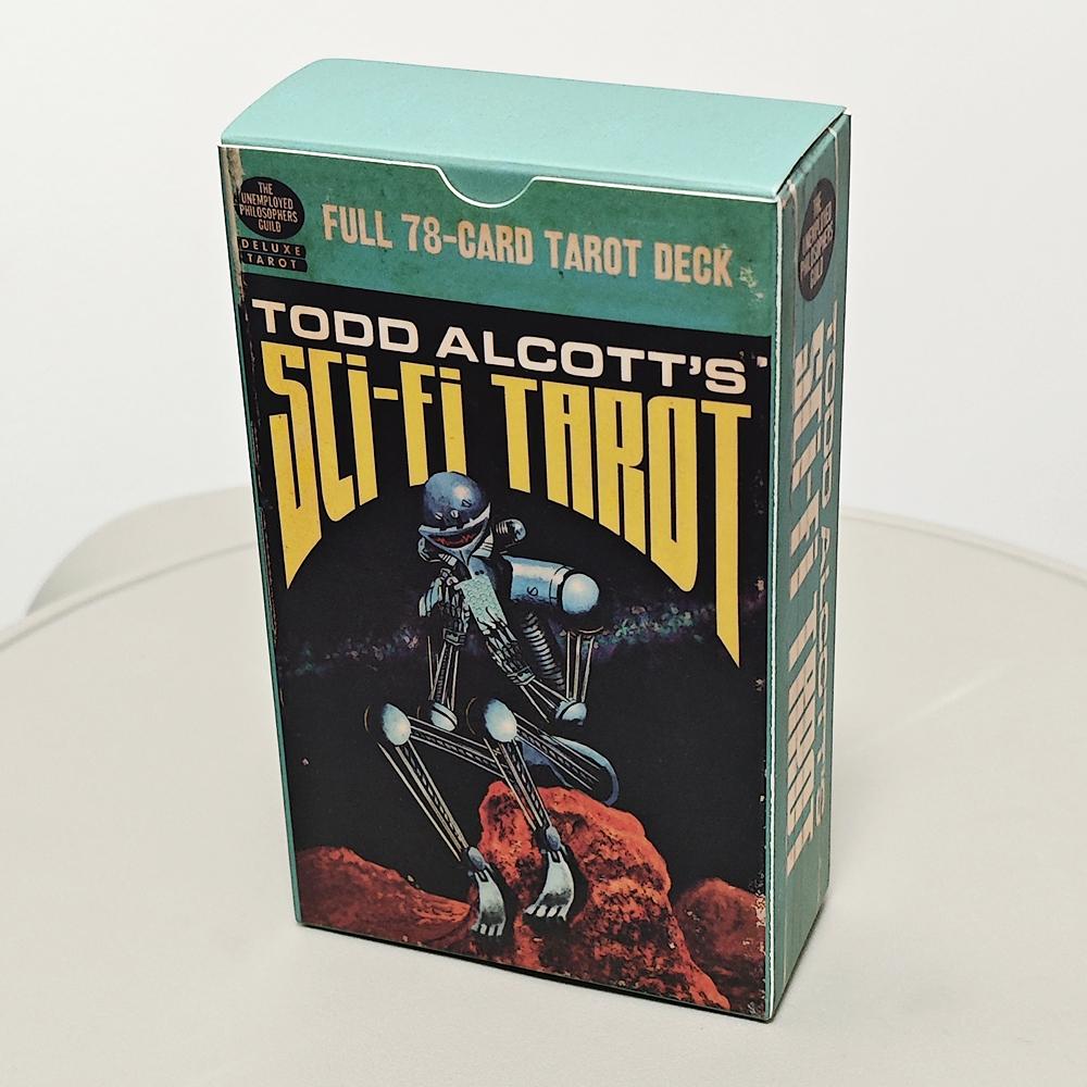 Tarot de Ficção Científica de Todd Alcott 12*7cm Baralho de Tarot com Tema de Ficção Científica 78 Cartas de Tarot Baseado no Sistema Rider Waite