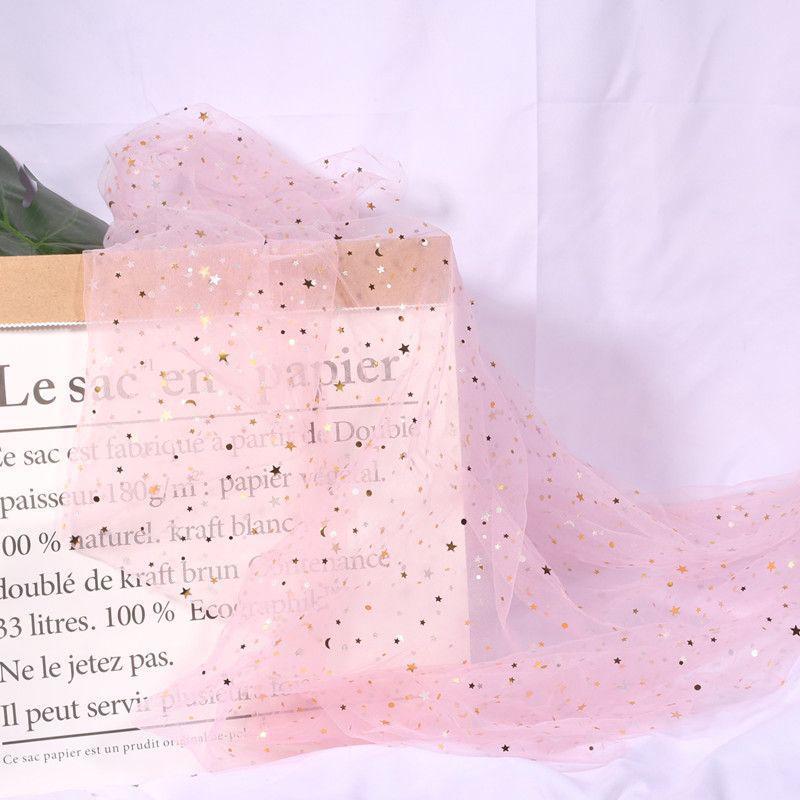 Nail Photos Shooting Props Gauze With Starry Sky Photography Background Tulle Items Fotografia Backdrops Decoration Materials