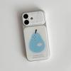 Blue Pear Silicone Case for iPhone 16 Pro Max with Double Electroplated Window