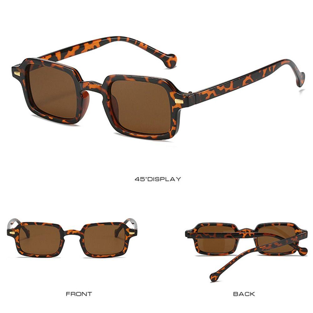 Eyewear UV400 Gradient Square Sunglasses Women Shades Rivets Decoration Men Sun Glasses