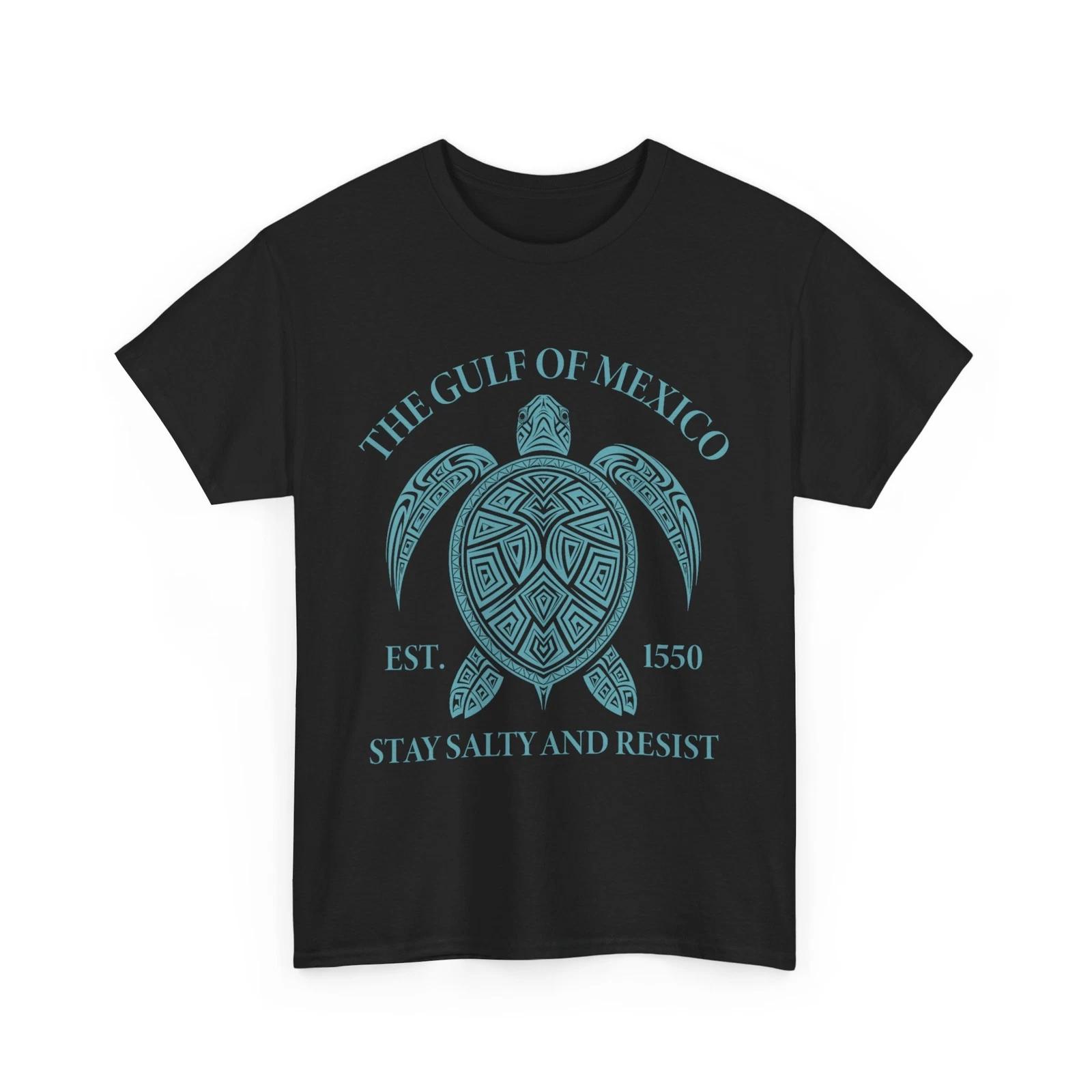 Gulf of Mexico Sea Turtle Shirt, Gulf of Mexico Est 1550 Summer Women Men Shirt L