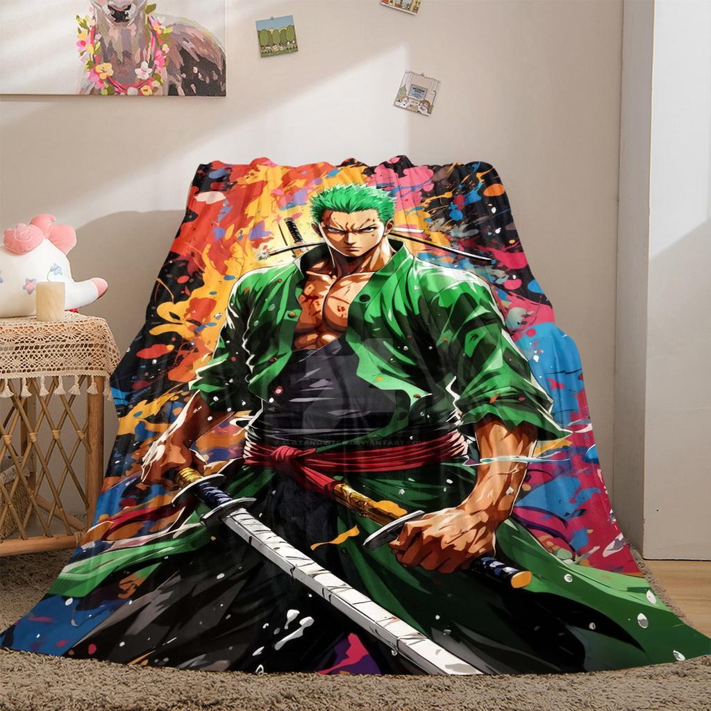 Zoro Luxury Flannel Lightweight Blanket Home Decor Sofa Bed Travel Cover Family Gift LXR132