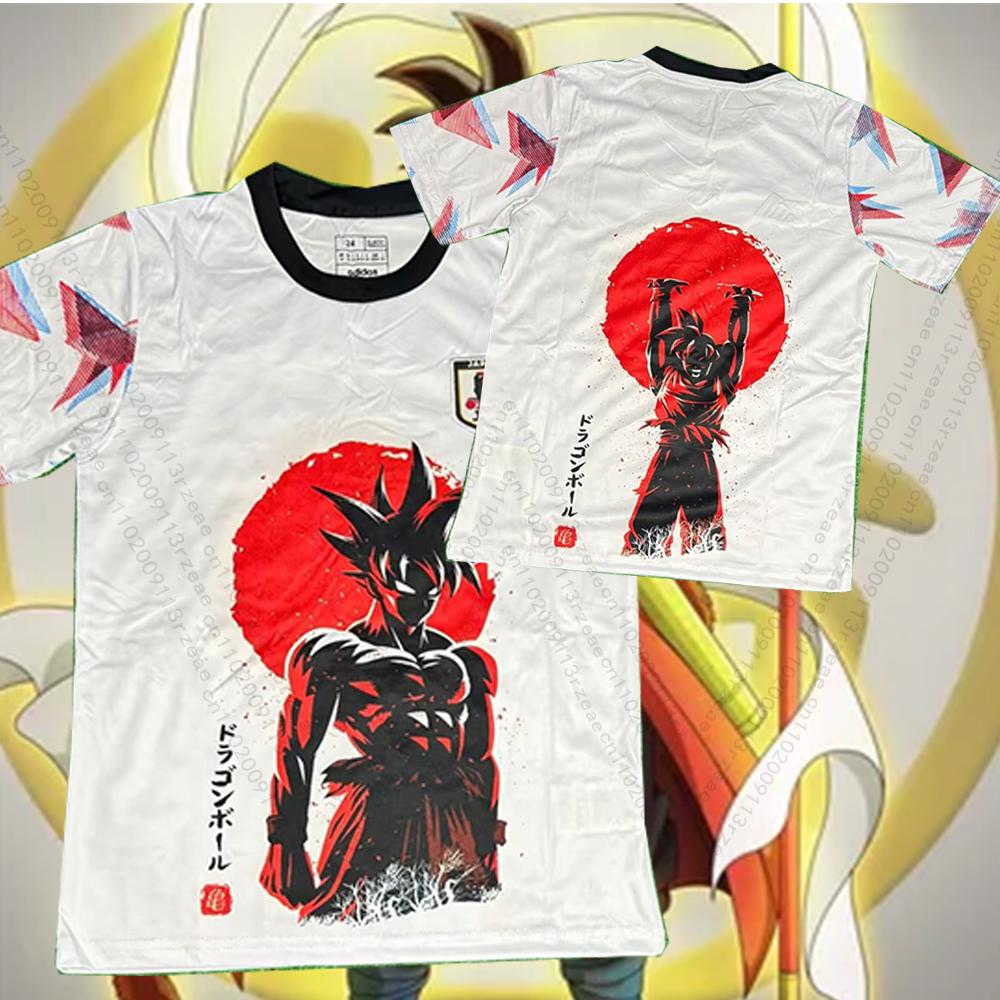 Japan Anime Monkey D Luffy One Piece Fußballtrikot Herren Cosplay Druck T-Shirt Sonderedition Kds Atmungsaktives Sporttrikot