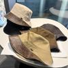 Cotton Pu Wide Brim Bucket Hat For Women Sun Protection Summer Fashion Accessory