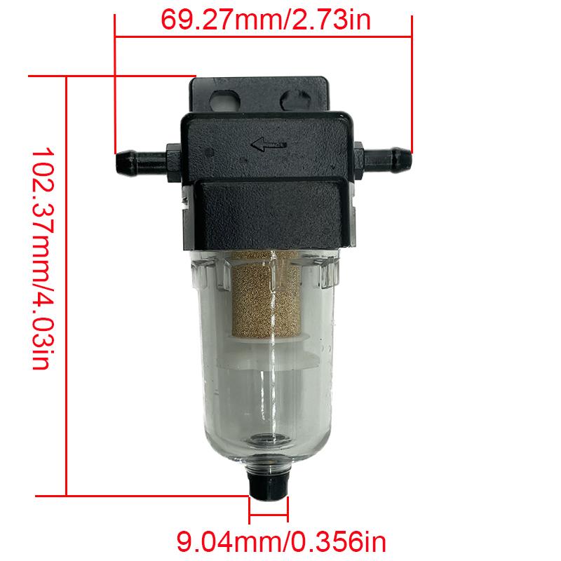 12 Type Universal Air Diesel Filter Parking Heater Parts Fuel Oil Filter Water Separator Replacement Fit Truck Bus Caravan Boat