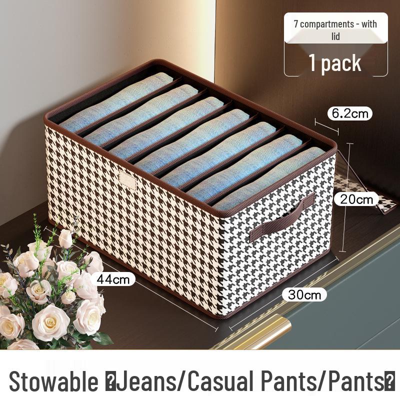 Faltbare Große Hosen- und Kleider-Organizer-Box mit Fächern