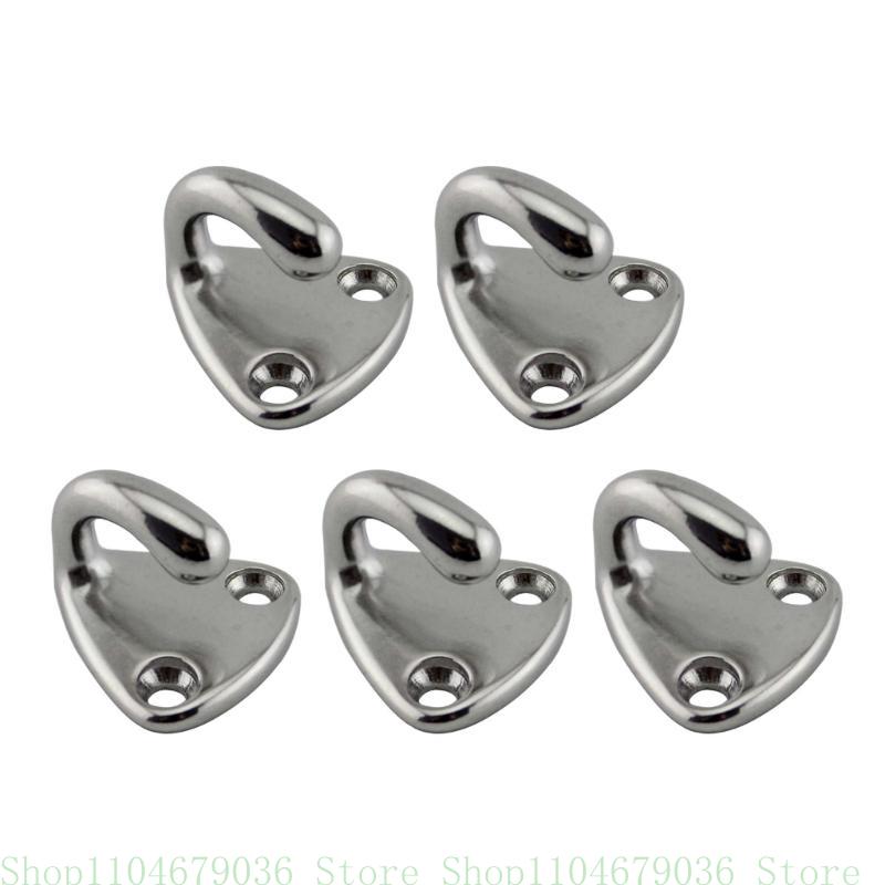 Meatl Hook 5 Pcs Stainless Steel Hanger Heavy Hook Marine Hanger Coat Hat Hooks 3 Different Size B