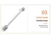 304 Stainless Steel Honey Stirrer with Beaded Handle