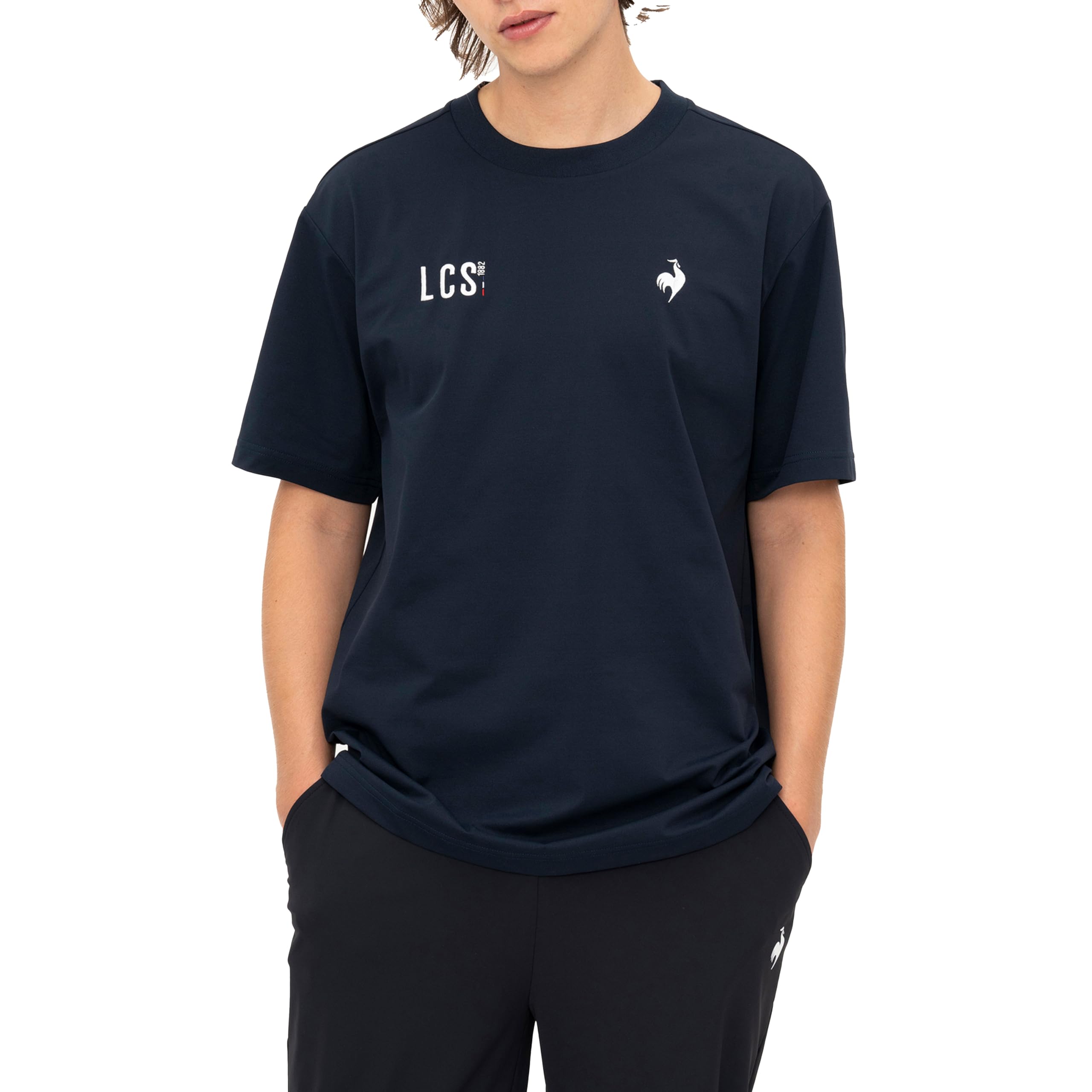 

Coq Heranka Sunscreen Short Sleeve UV CUT Cooling NV00 [Le Sportif] T-shirt, T-shirt, Sweat-absorbing, Quick-drying, Stretch, (UPF50+),